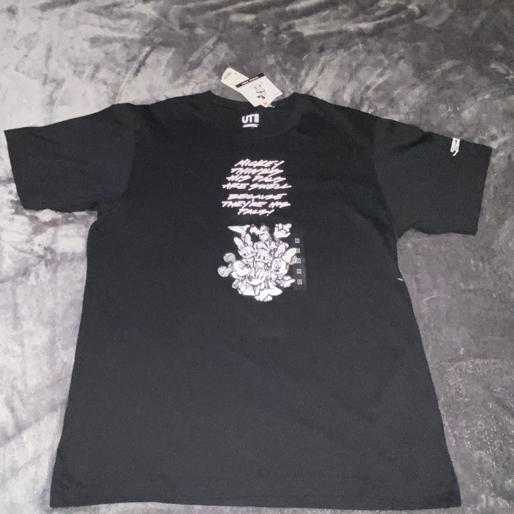 NWT Disney Parks Joshua Vides Monochrome Short Sleeve Mickey T-Shirt Medium